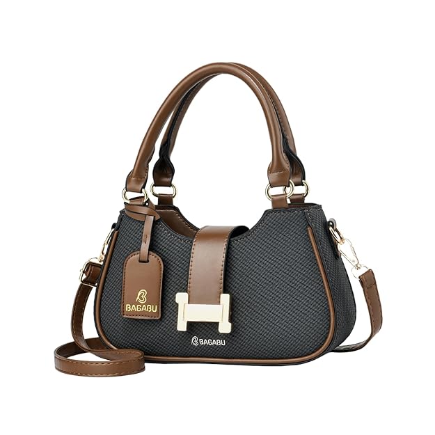 Amor Vegan Leather Shoulder Bag (Black)
