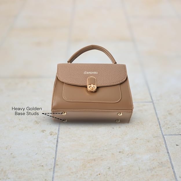 The Charm Luxury Black Handbag (khakhi)