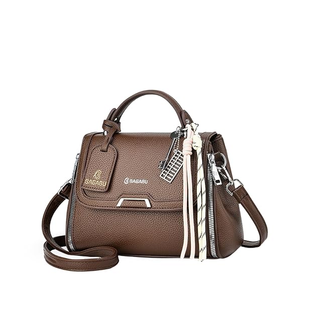 Xena mini Premium vegan leather handbag (brown)