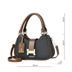 Amor Vegan Leather Shoulder Bag (Black)