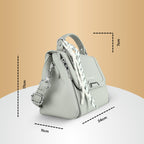 Xena mini Premium vegan leather handbag (grey)