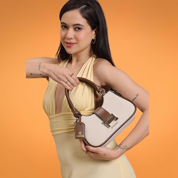 Amor Dual Strap Statement Handbag (White)