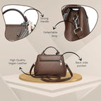Xena mini Premium vegan leather handbag (brown)
