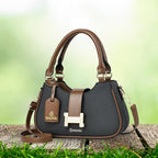 Amor Vegan Leather Shoulder Bag (Black)