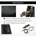The Heart Locked Dual-Strap Handbag (Black)