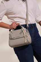 Xena mini Premium vegan leather handbag (grey)