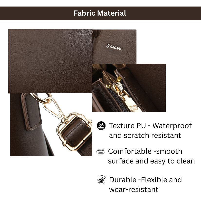 Nova Vegan Leather Laptop Work Bag (Coffee Brown)
