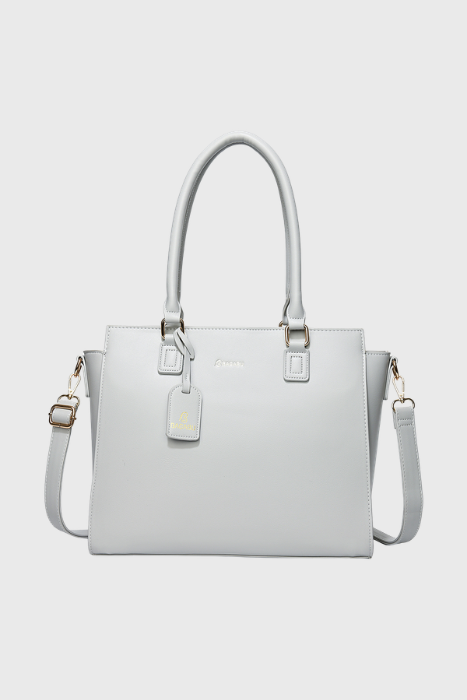 BAGABU Executive Laptop Tote Bag for Women (Grey)