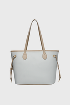 Elara Vegan Leather Tote Bag (Grey)