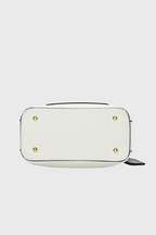 The Heart Locked Dual-Strap Handbag (White)