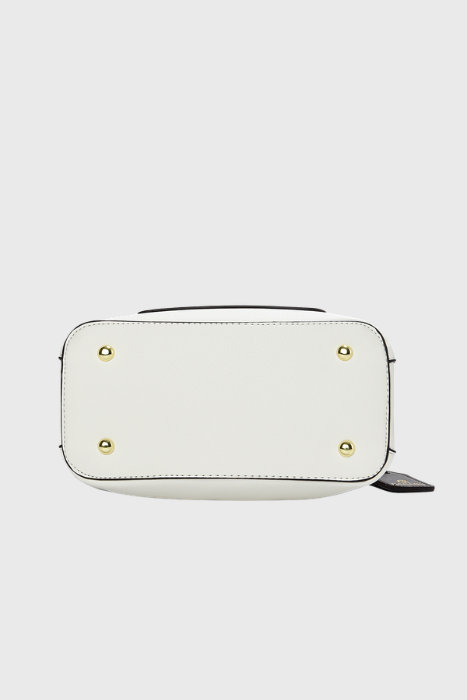 The Heart Locked Dual-Strap Handbag (White)