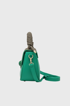 Bagabu Luxe Rope Handle Satchel Bag with Wallet (Green)