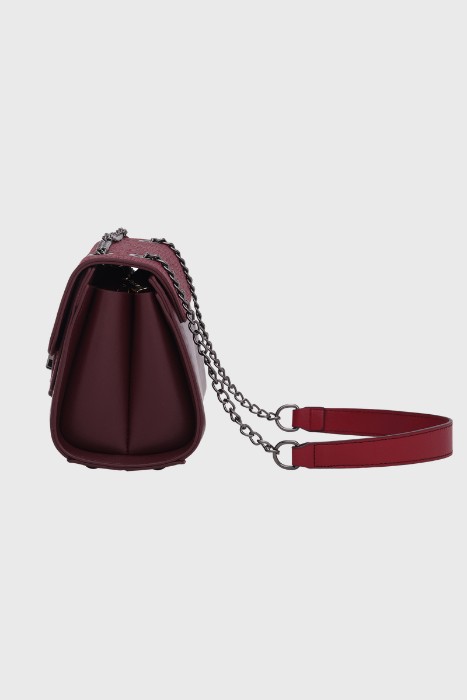 Bagabu Elegance Chain Shoulder Bag for Women (Burgundy)