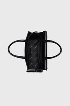 Bagabu Elegant Knitted Fabric Satchel Handbag (Black)