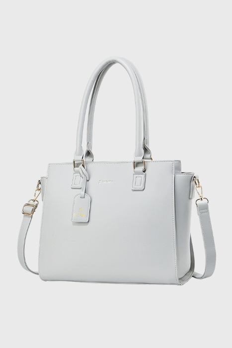 BAGABU Executive Laptop Tote Bag for Women (Grey)