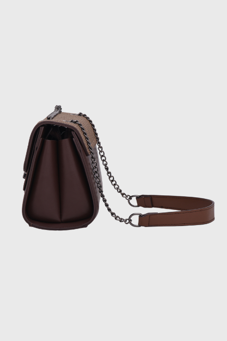 Bagabu Elegance Chain Shoulder Bag for Women (Coffee)