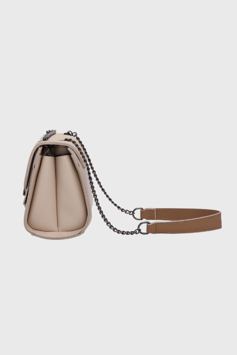 Bagabu Elegance Chain Shoulder Bag for Women (Beige)