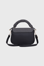 Bagabu Luxe Rope Handle Satchel Bag with Wallet (Black)