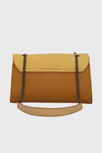 Bagabu Elegance Chain Shoulder Bag for Women (Yellow)