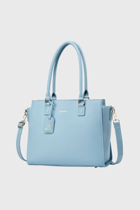 BAGABU Executive Laptop Tote Bag for Women (Sky Blue)