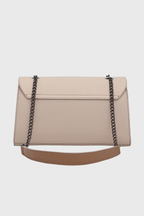 Bagabu Elegance Chain Shoulder Bag for Women (Beige)