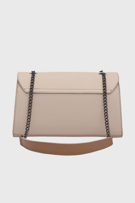 Bagabu Elegance Chain Shoulder Bag for Women (Beige)