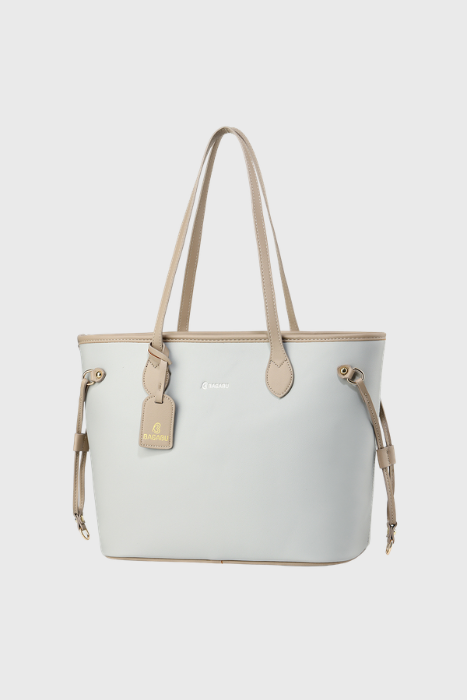 Elara Vegan Leather Tote Bag (Grey)