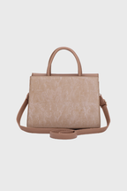 Bagabu Elegant Knitted Fabric Satchel Handbag (Khaki)