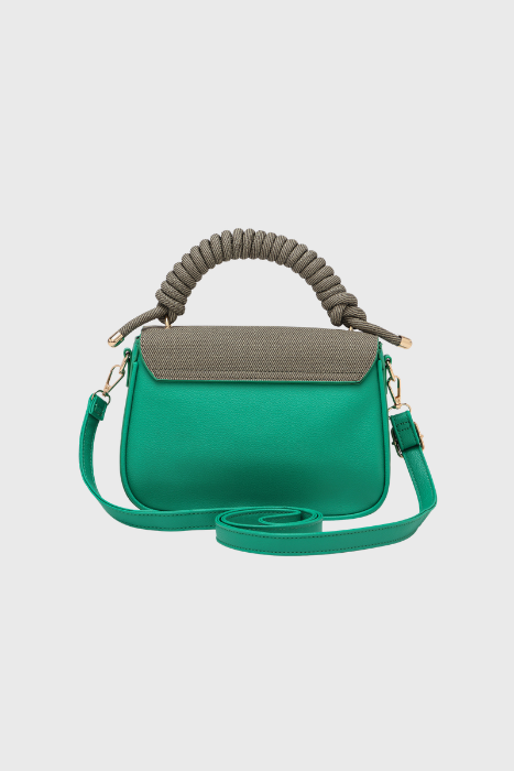 Bagabu Luxe Rope Handle Satchel Bag with Wallet (Green)