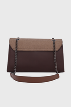 Bagabu Elegance Chain Shoulder Bag for Women (Coffee)