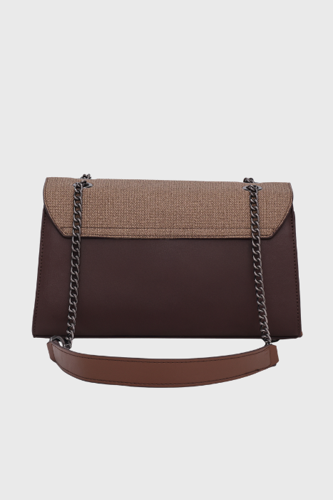 Bagabu Elegance Chain Shoulder Bag for Women (Coffee)