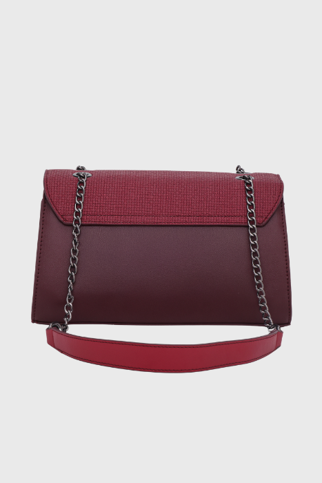 Bagabu Elegance Chain Shoulder Bag for Women (Burgundy)