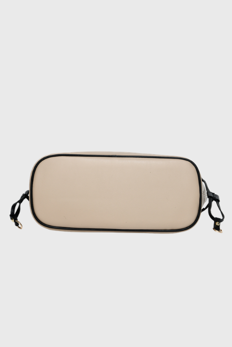 Elara Vegan Leather Tote Bag (Khaki)