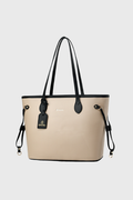 Elara Vegan Leather Tote Bag (Khaki)