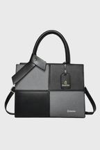 Bagabu Quadra Luxe Premium Vegan Leather Tote Set (black)