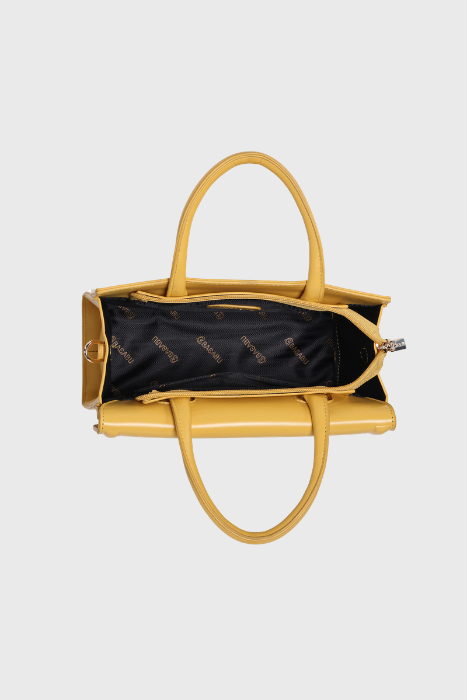 Bagabu Elegant Knitted Fabric Satchel Handbag (yellow)