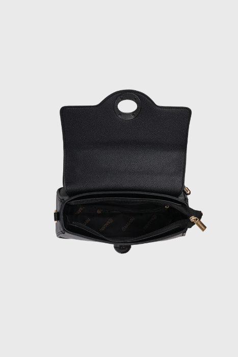 Bagabu Luxe Rope Handle Satchel Bag with Wallet (Black)