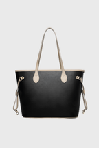 Elara Vegan Leather Tote Bag (Black)