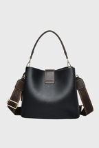 The Heart Locked Dual-Strap Handbag (Black)