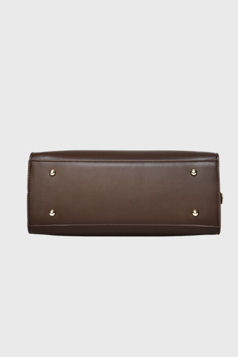 BAGABU Executive Laptop Tote Bag for Women (Coffee Brown)