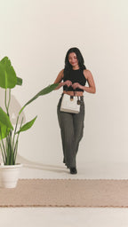 The Heart Locked Dual-Strap Handbag (White)